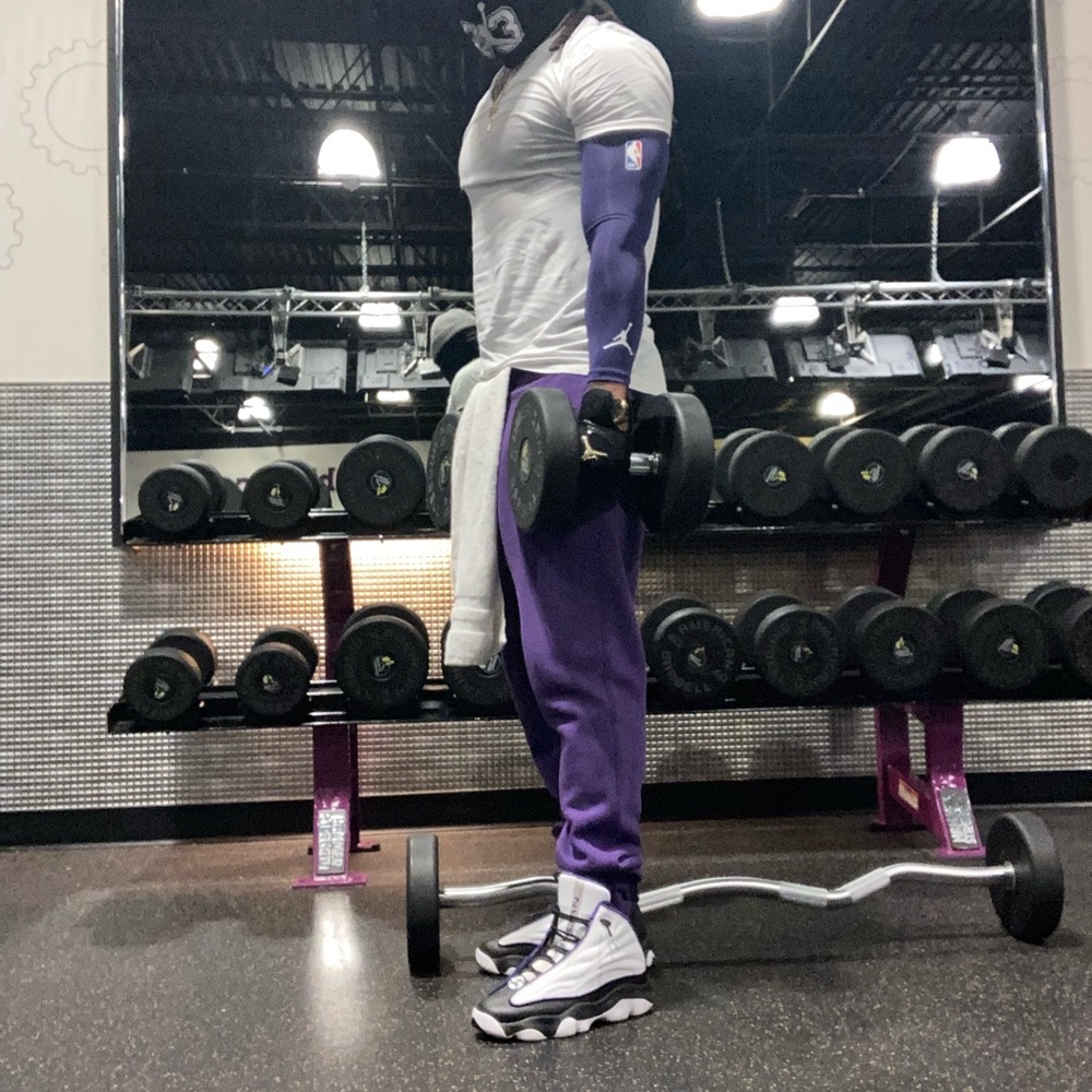 Jordan Purple Sweatpants with Modern Design